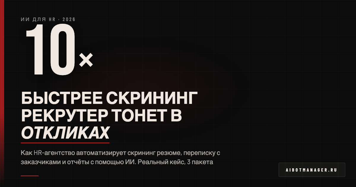 ИИ для HR-агентства 2026 - автоматизация и кейсы