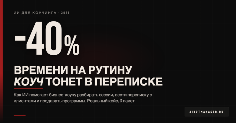 ИИ для коучинга 2026 - автоматизация и кейсы