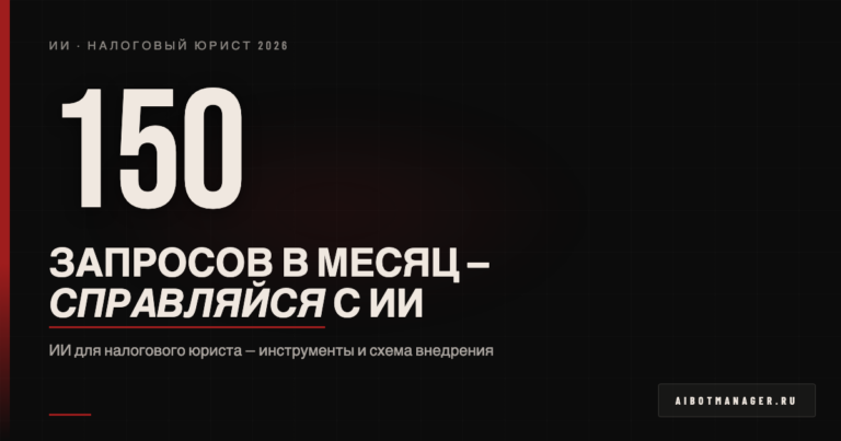 ИИ-решение: ii-dlya-nalogovogo-yurista-2026